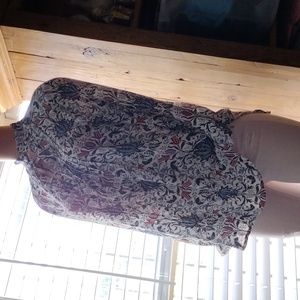 Philosophy loose botanical floral blouse S